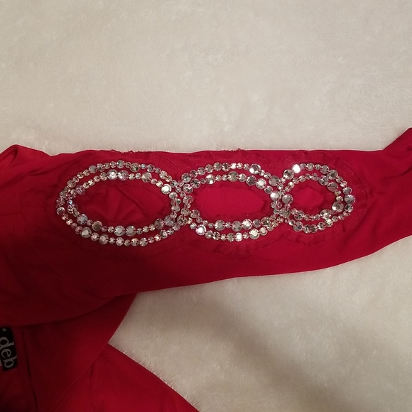 Red sexy dress womens sz S - Picture 4 of 7